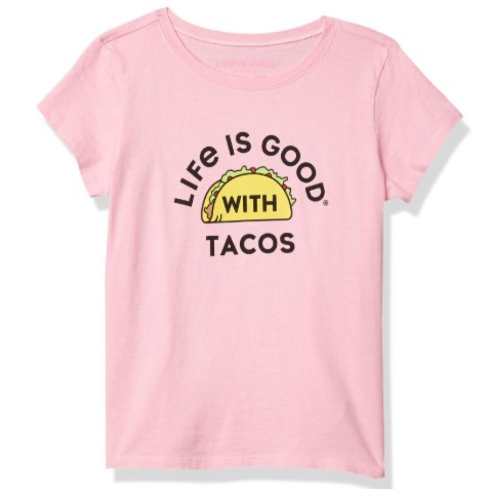Kids Life is Good Taco Crusher Tee - size Small (5-6)